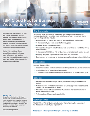IBM Cloud pak for business automation